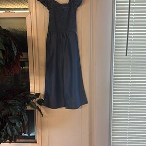 Blue Off-Shoulder Jumpsuit